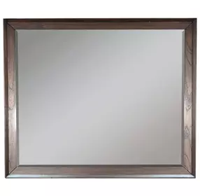 American Modern Walnut Rectangular Dresser Mirror