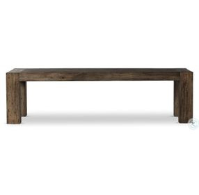 Abaso Ebony Rustic Wormwood Oak 108" Rectangular Dining Table