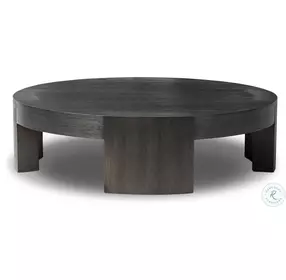 Sheffield Charcoal Oak Veneer Small Round Coffee Table