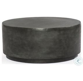 Javi Aged Grey Outdoor Round Coffee Table