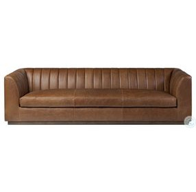 Alec Dulane Mahogany 98" Upholstered Sofa