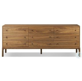 Arturo Natural Walnut Veneer 9 Drawer Dresser