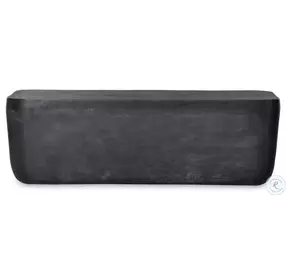 Basil Aged Grey Rectangular Outdoor Coffee Table