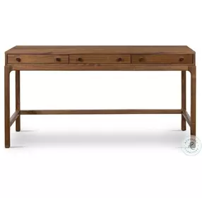 Arturo Natural Walnut Veneer 60" Drawer Desk