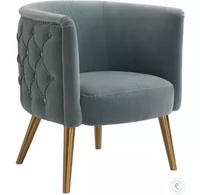 Haider Slate Blue Accent Chair