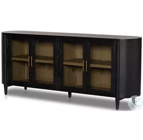 Tolle Drifted Matte Black 82" Sideboard