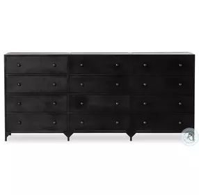 Belmont Black 12 Drawer Dresser