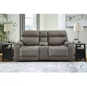 Starbot Fossil 2 Piece Power Reclining Console Modular Loveseat