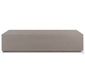 Otero Natural Concrete Rectangular Outdoor Coffee Table