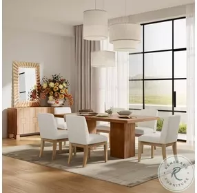 Sequoia Brown Double Pedestal Dining Room Set