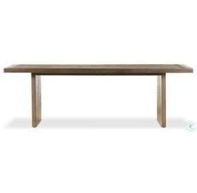 Warby Worn Oak Veneer 94" Rectangular Dining Table