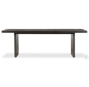 Warby Worn Black Oak 94" Rectangular Dining Table