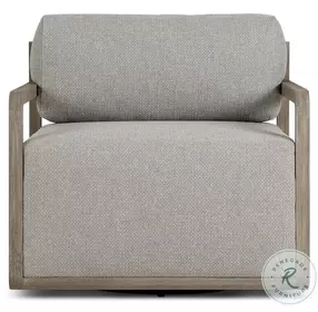 Stroud Stained Aged Grey Outdoor Swivel Chair