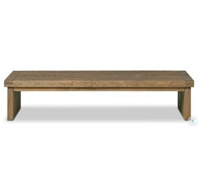 Warby Worn Oak Veneer Rectangular Coffee Table