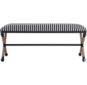 Trivio Navy and Cream Bench