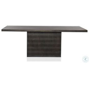 Kelby Carved Vintage Brown 84" Rectangular Dining Table