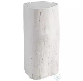 Signature Designs Dry Gesso White Asymmetrical Capitola Spot Table