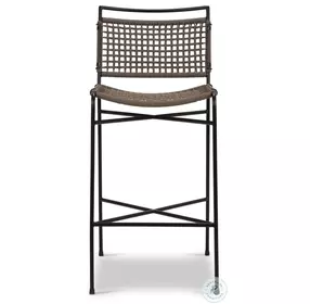 Wharton Earth Rope Outdoor Bar Stool
