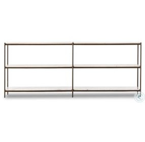 Felix Antique Brass 78" Large Console Table