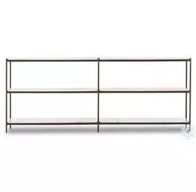 Felix Antique Brass 78" Large Console Table
