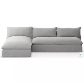 Grant Faye Ash Performance Fabric Outdoor 2 Piece Sectional