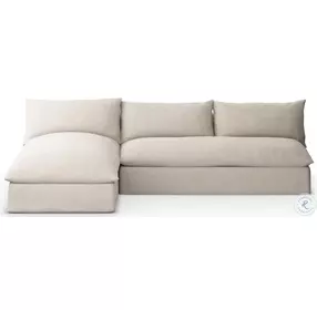 Grant Faye Sand Performance Fabric Outdoor 2 Piece Sectional