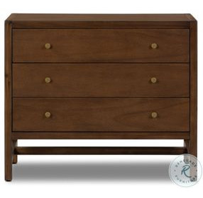 Sullivan Saddle Tan Veneer 3 Drawer Nightstand