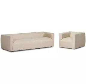 Augustine Casa Cream Upholstered Outdoor Living Room Set