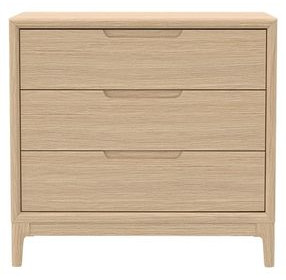 June Light Oak 3 Drawers Chest