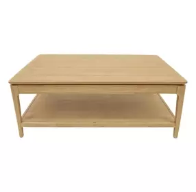 June Light Oak Rectangular Coffee Table