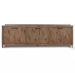 Glenview Weathered Oak Veneer 6 Door Sideboard