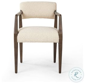 Tyler Sheepskin Natural Dining Armchair