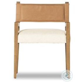 Ferris Thames Cream Performance Fabric Dining Armchair Set of 2