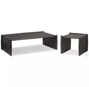 Glenview Smoked Black Oak Rectangular Occassional Table Set
