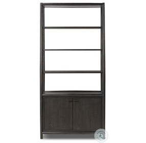 Glenview Smoked Black Oak 2 Door Bookcase