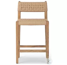 Hamlin Double Twisted Paper Cord Counter Height Stool