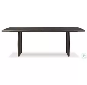 Glenview Smoked Black Oak 86" Rectangular Dining Table