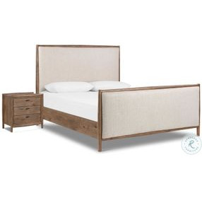 Glenview Weathered Oak Veneer Upholstered Bedroom Set