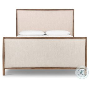 Glenview Weathered Oak Veneer Queen Upholstered Bed