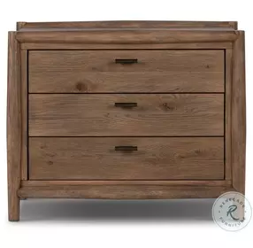 Glenview Weathered Oak Veneer 3 Drawer Nightstand