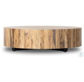 Hudson Spalted Primavera Large Round Coffee Table