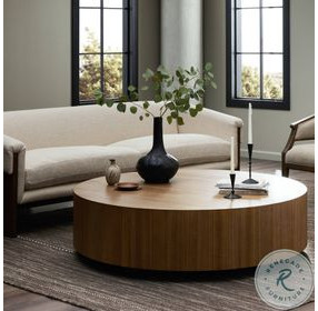 Hudson Natural Yukas Round Occassional Table Set
