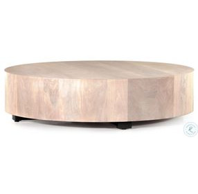 Hudson Ashen Walnut Large Round Coffee Table
