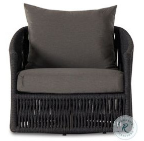 Porto Venao Charcoal Outdoor Swivel Chair