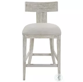 Idris White Performance Fabric Counter Height Stool