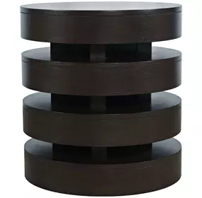 Brix Espresso Round End Table