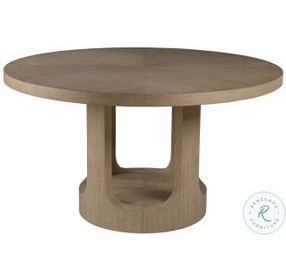 Simpatico White Oak Round Dining Table