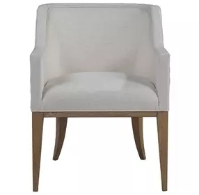 Simpatico White Dove Performance Fabric Arm Chair