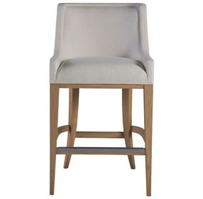 Simpatico White Dove Performance Fabric Barstool