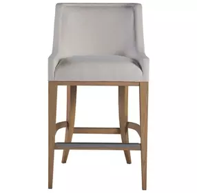 Simpatico White Dove Performance Fabric Barstool